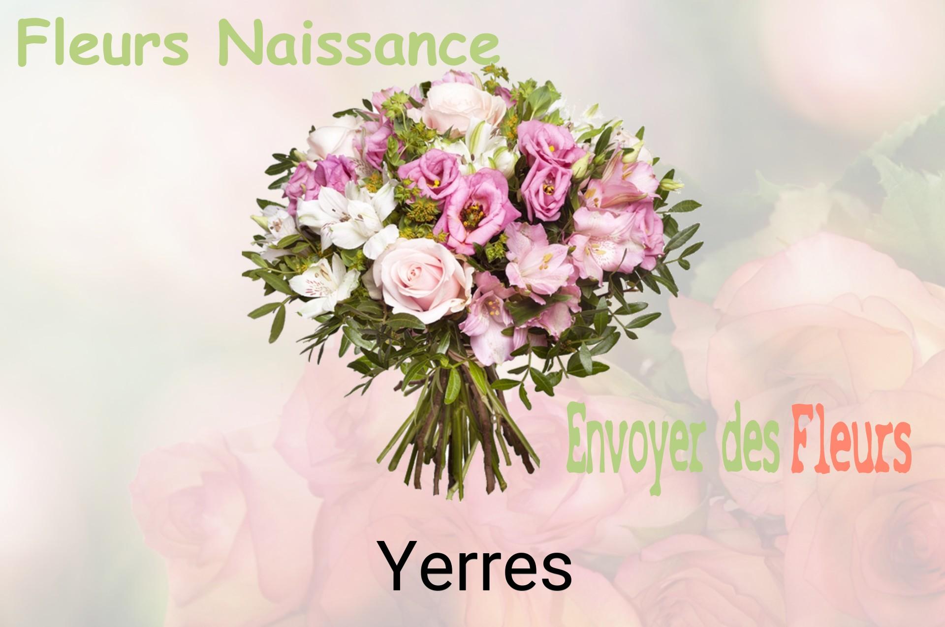 Bouquet de fleurs de naissance livré à Yerres